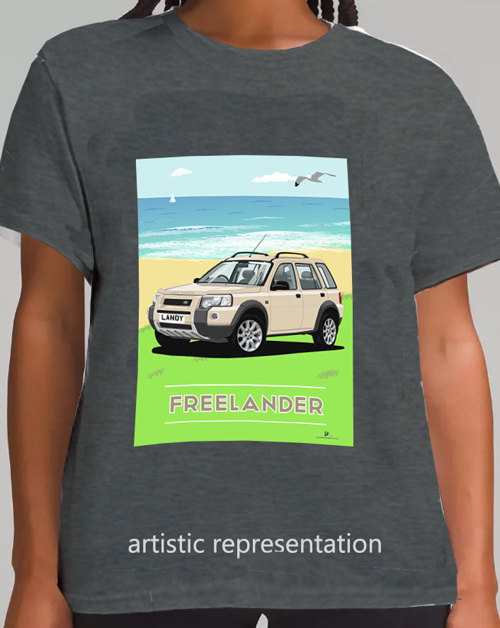 Land Rover Freelander 1 (facelift) 5 Door in Gold Art T Shirt