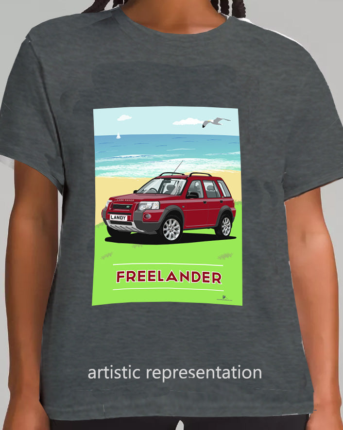 Land Rover Freelander 1 (facelift) 5 Door in Red Art T Shirt