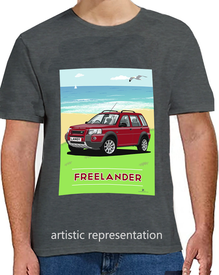 Land Rover Freelander 1 (facelift) 5 Door in Red Art T Shirt