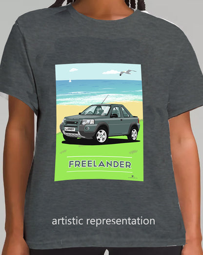 Land Rover Freelander 1 (facelift) 3 Door in Green Art T Shirt