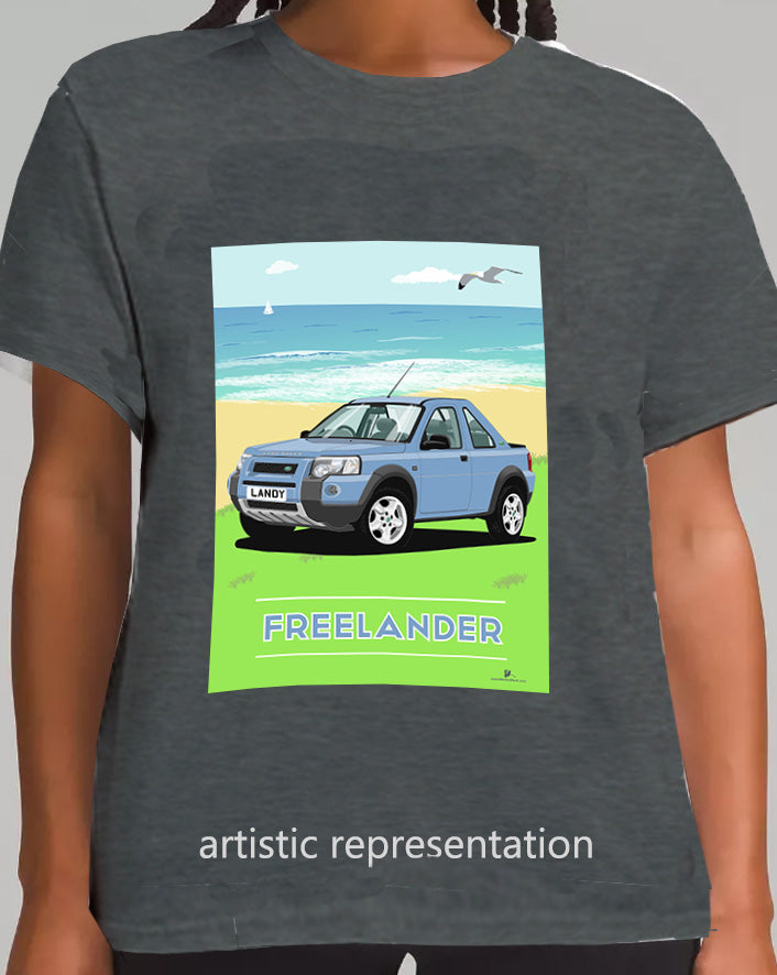 Land Rover Freelander 1 (facelift) 3 Door in Light Blue Art T Shirt