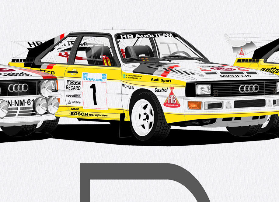 Group B Rally Art T Shirt Close Up