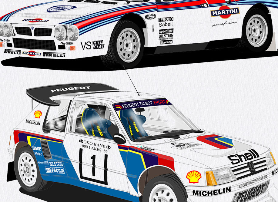 Group B Rally Art T Shirt Close Up