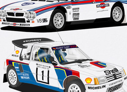 Group B Rally Art T Shirt Close Up