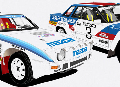 Group B Rally Art T Shirt Close Up