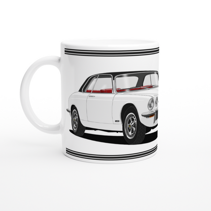 Jaguar XJ12C in White Art Mug