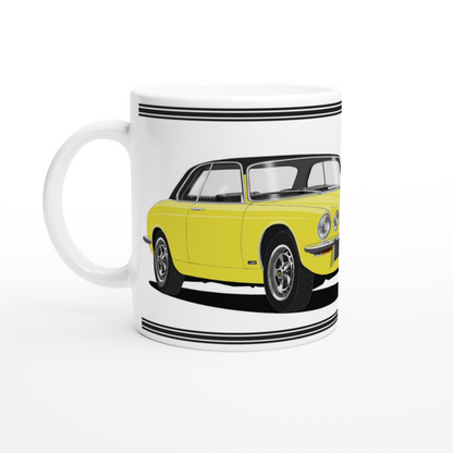 Jaguar XJ12C in Yellow Art Mug