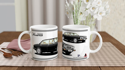 Jaguar XJ6 Mk3 in Black Art Mug