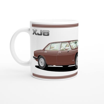 Jaguar XJ6 Mk3 in Brown Art Mug