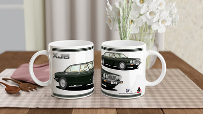 Jaguar XJ6 Mk3 in Green Art Mug