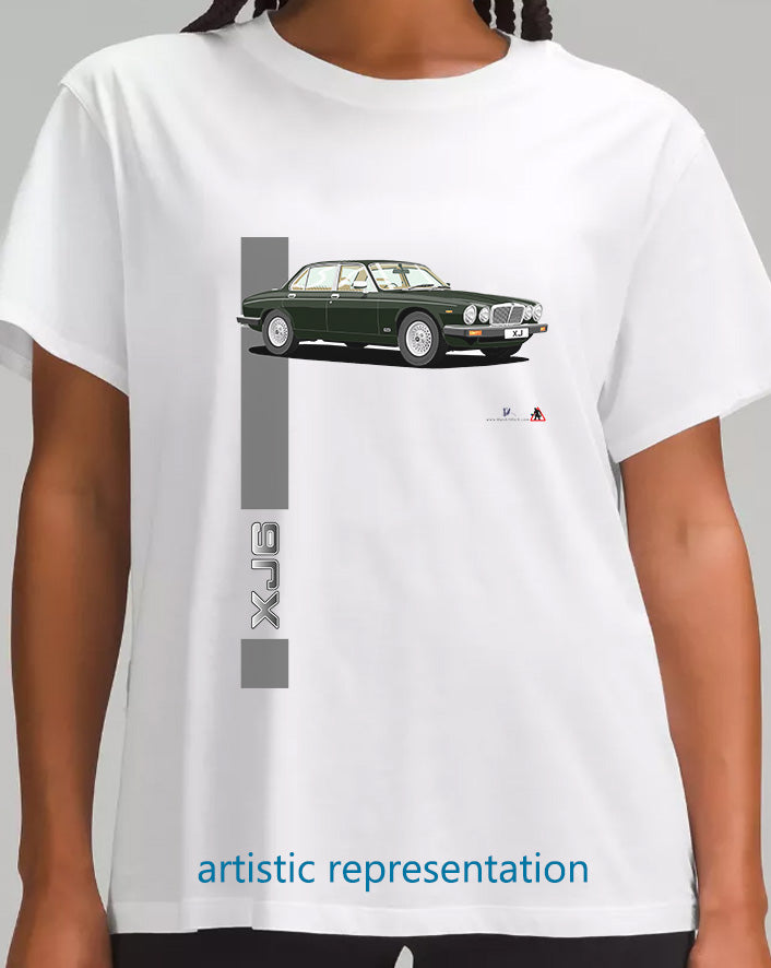 Jaguar XJ6 Mk3 in Green T Shirt