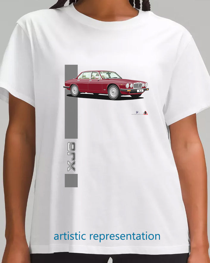 Jaguar XJ6 Mk3 in Red T Shirt