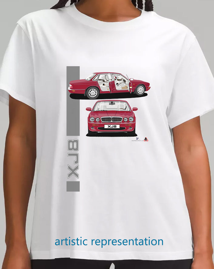 Jaguar XJ8 in Red T Shirt