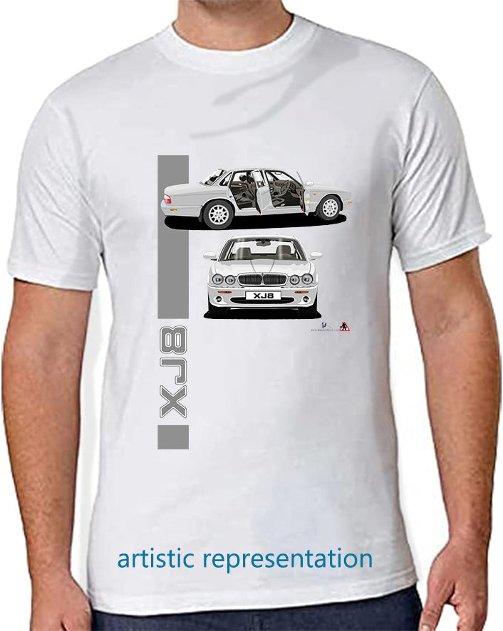 Jaguar XJ8 in Silver T Shirt