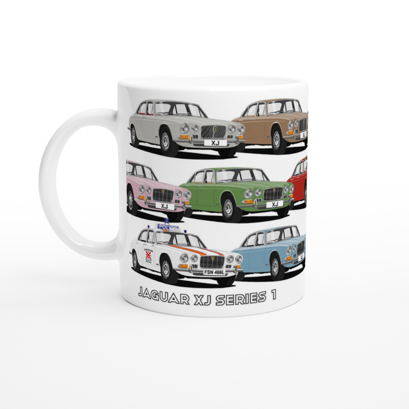 Jaguar XJ Series 1 Multi Car Mug