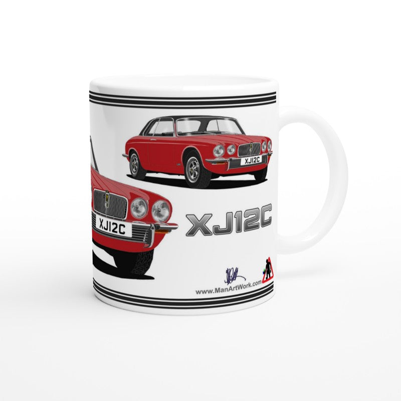 Jaguar XJ12C in Red Art Mug