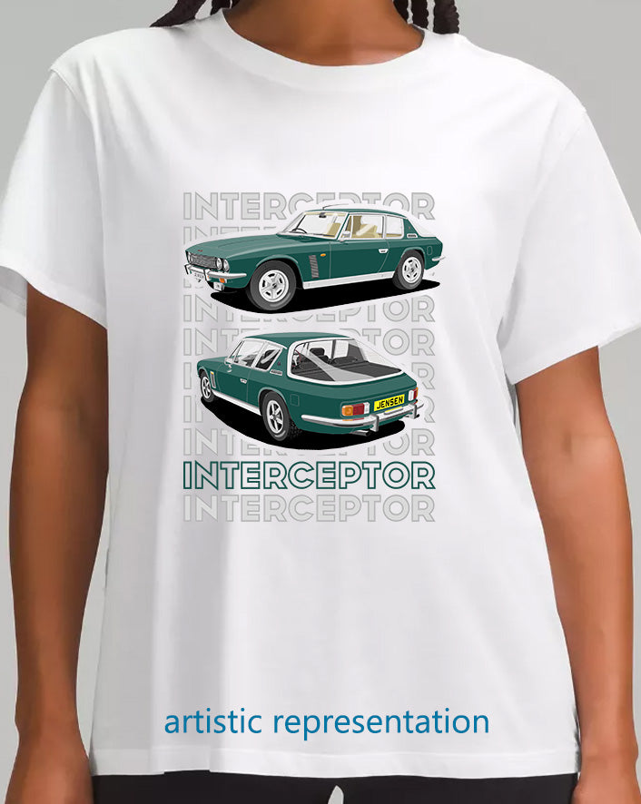 Jensen Interceptor in Green T Shirt