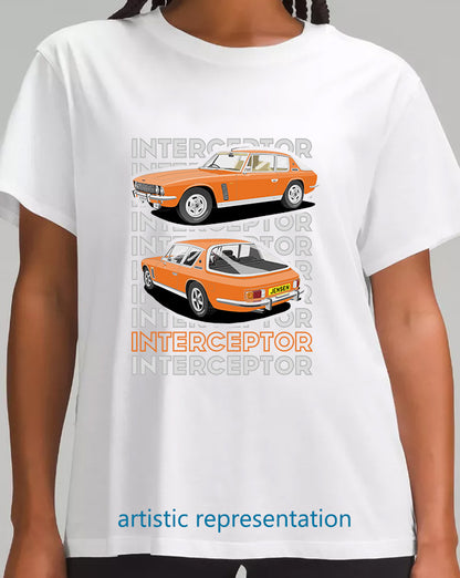 Jensen Interceptor in Orange T Shirt