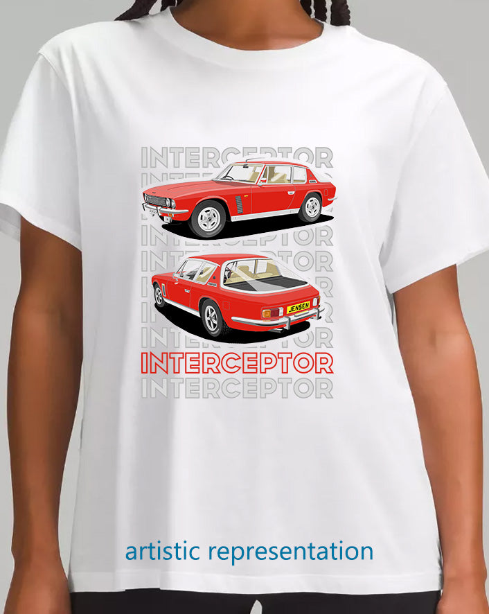 Jensen Interceptor in Red T Shirt