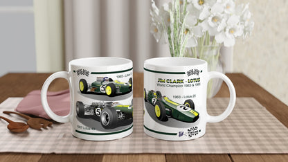 Jim Clark Lotus 25 33 49 F1 Art Mug