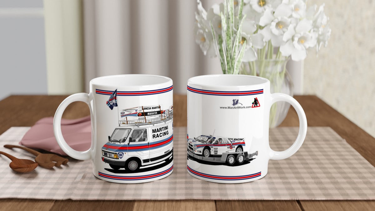 Lancia 037 Rally Car and van