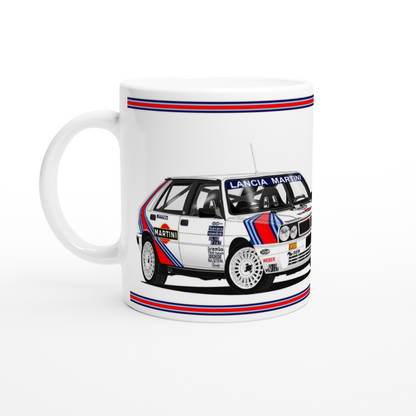 Lancia Delta HF Rally Car Mug