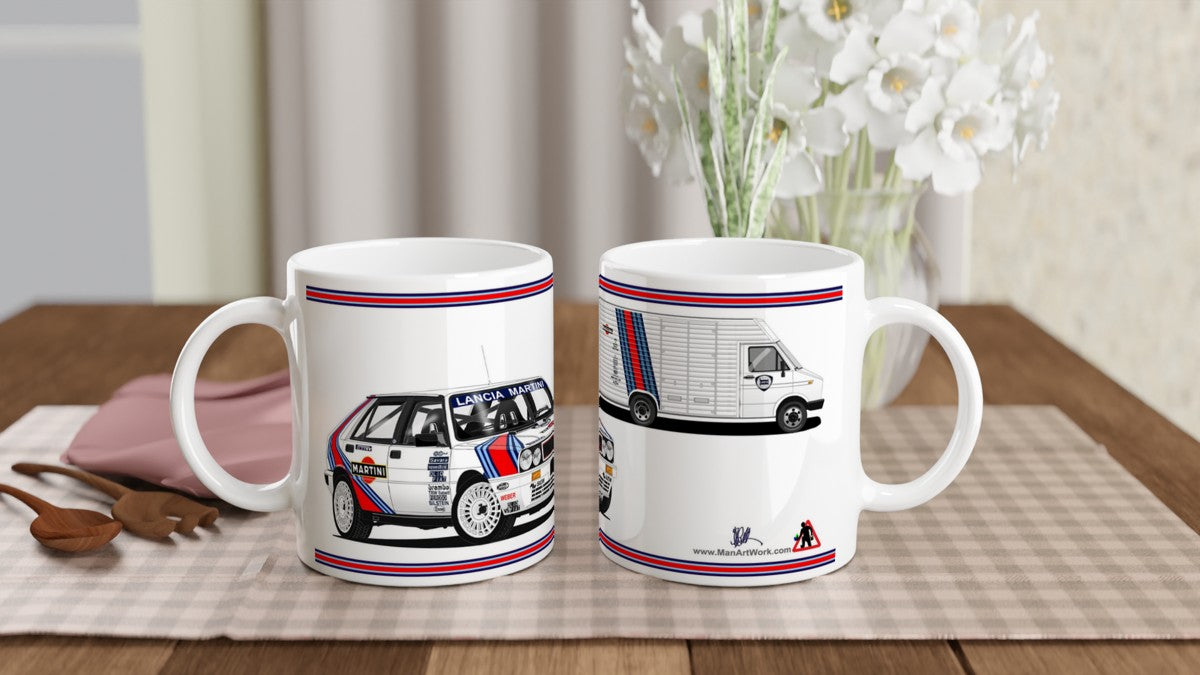 Lancia Delta HF Rally Car Mug