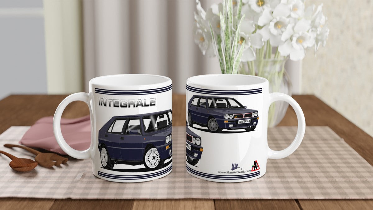 Lancia Delta Integrale in Blue Car Mug