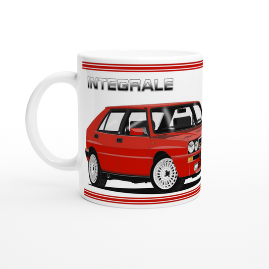 Lancia Delta Integrale in Red Car Mug