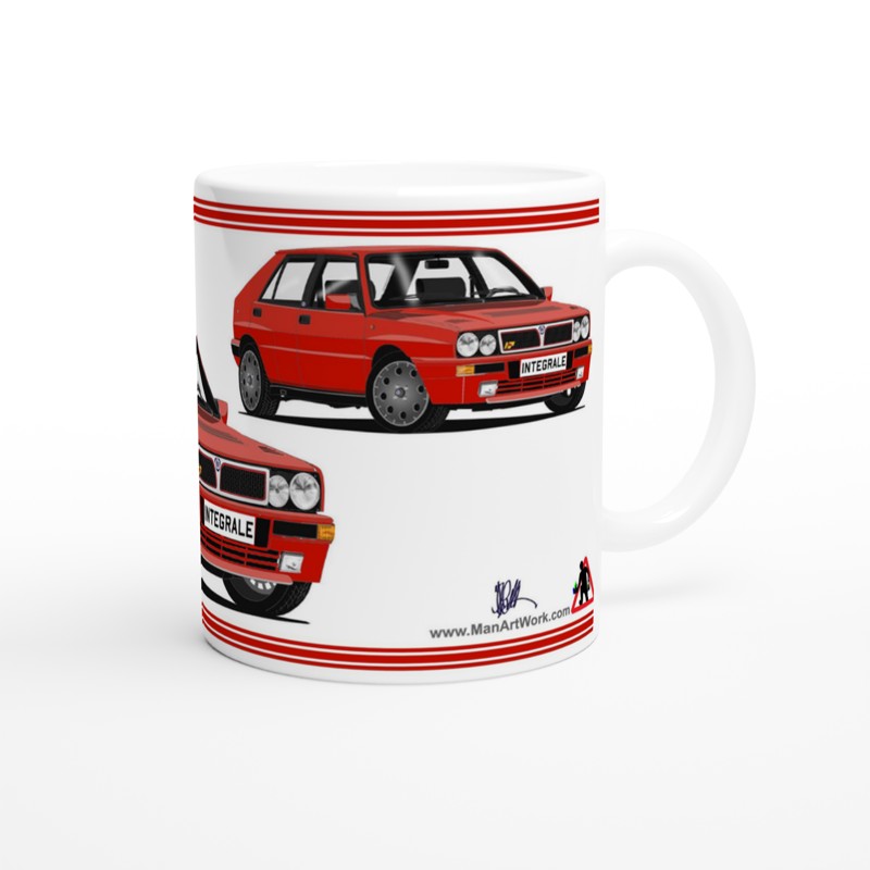 Lancia Delta Integrale in Red Car Mug