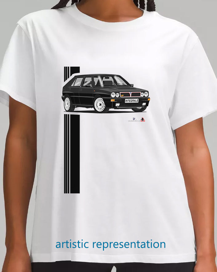 Lancia Delta Integrale in Black T Shirt