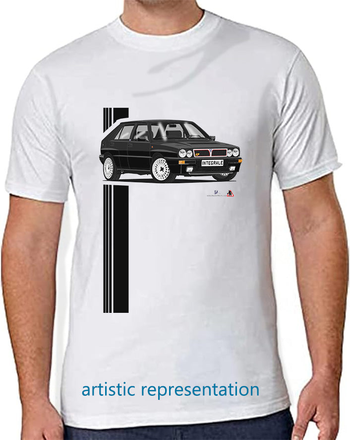 Lancia Delta Integrale in Black T Shirt