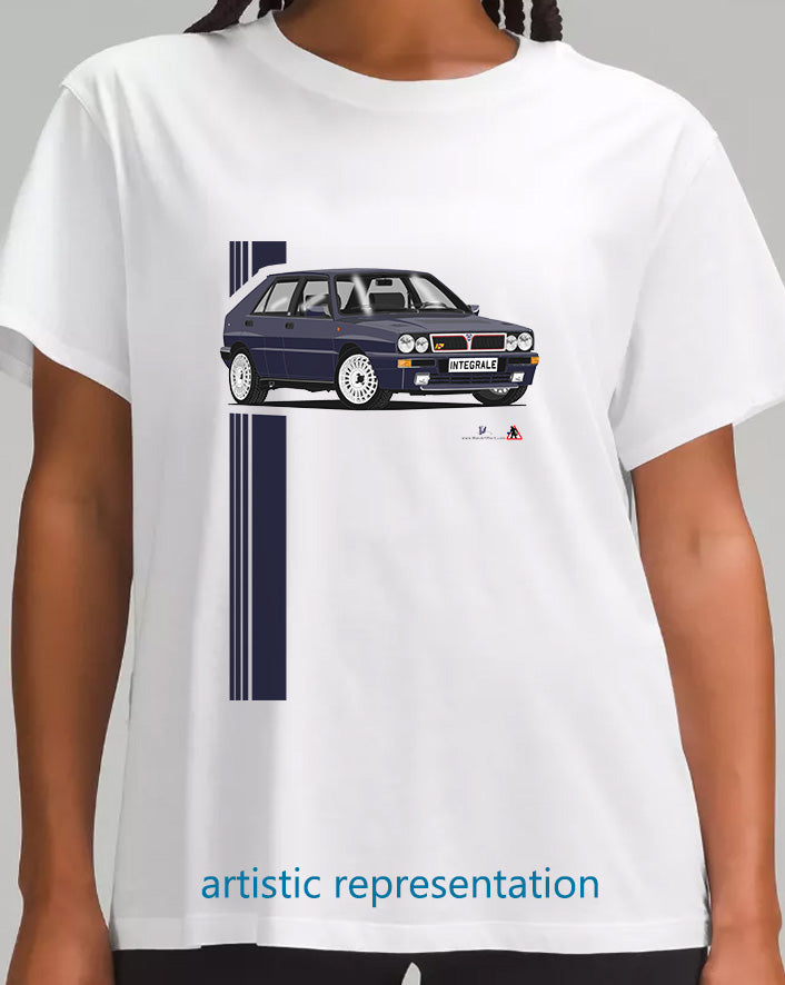 Lancia Delta Integrale in Blue T Shirt