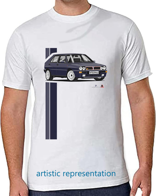 Lancia Delta Integrale in Blue T Shirt