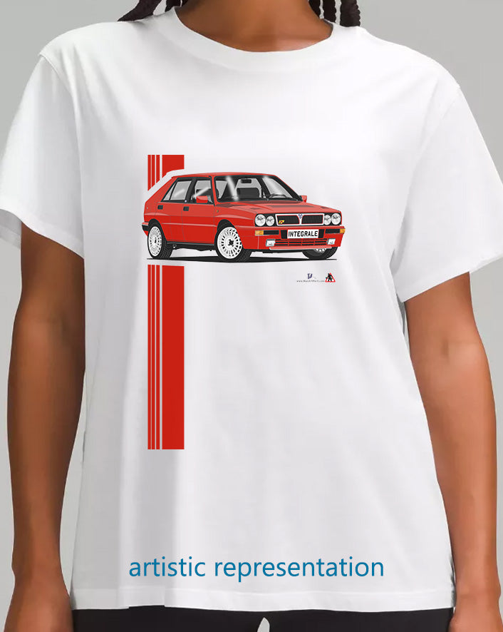 Lancia Delta Integrale in Red T Shirt