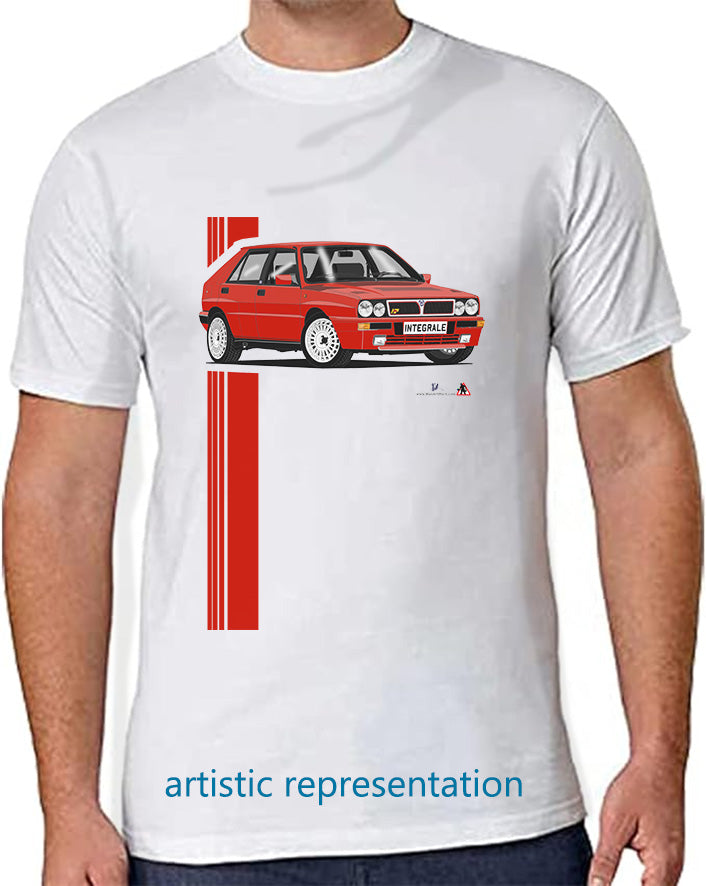 Lancia Delta Integrale in Red T Shirt