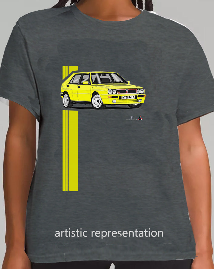 Lancia Delta Integrale in Yellow T Shirt