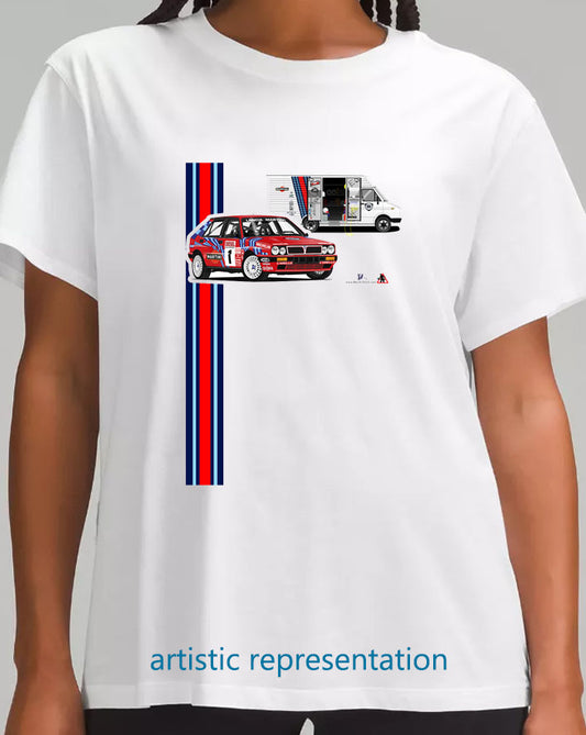 Lancia Delta Integrale Rally T Shirt (Red)