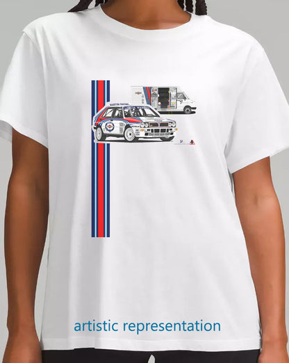 Lancia Delta Integrale Rally T Shirt (White)