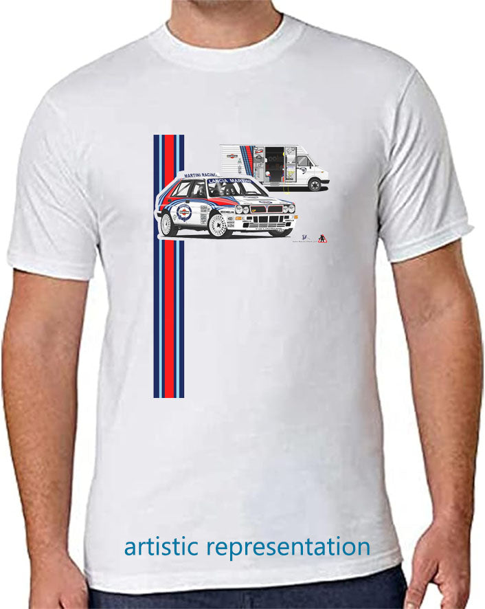 Lancia Delta Integrale Rally T Shirt (White)