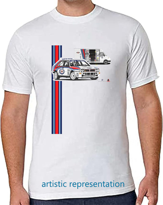 Lancia Delta Integrale Rally T Shirt (White)