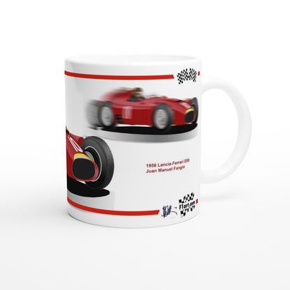 Lancia-Ferrari D50 F1 Motor Racing Art Mug