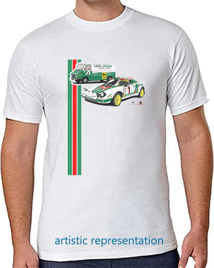 Lancia Stratos Alitalia Rally T Shirt