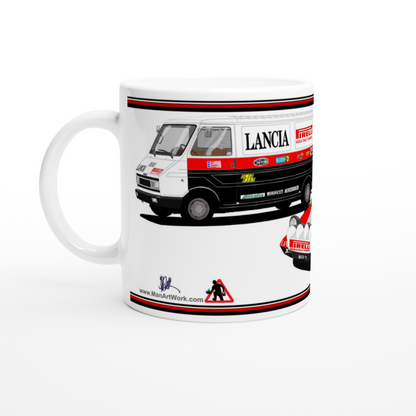 Lancia Stratos Pirelli Rally Car with Van Mug 