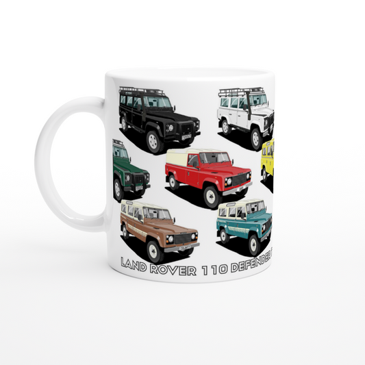 Land Rover 110 TD5 and Defender Multi Car Mug