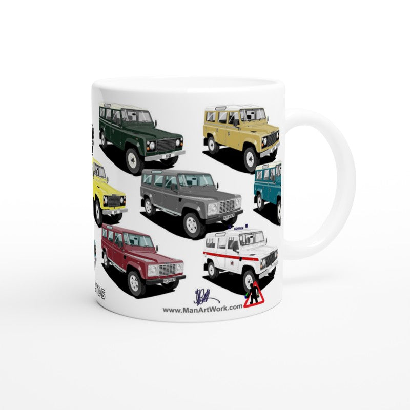 Land Rover 110 TD5 and Defender Multi Car Mug