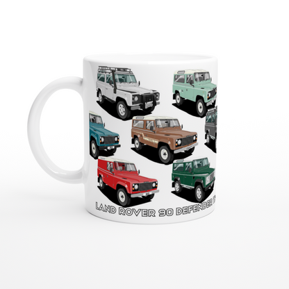 Land Rover 90 TD5 and Defender Multi Car Mug