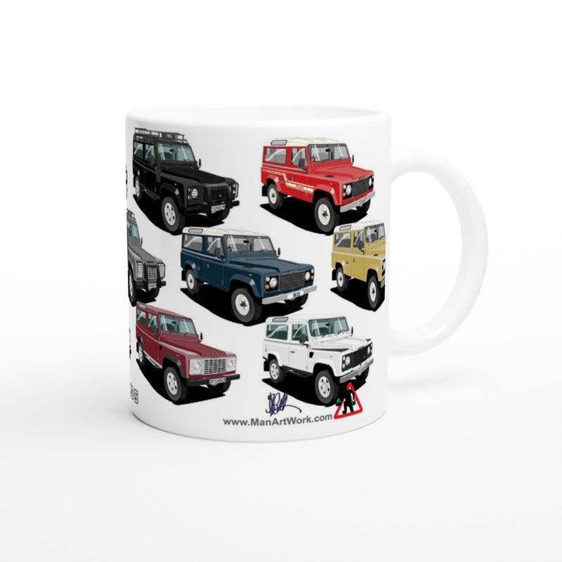 Land Rover 90 TD5 and Defender Multi Car Mug