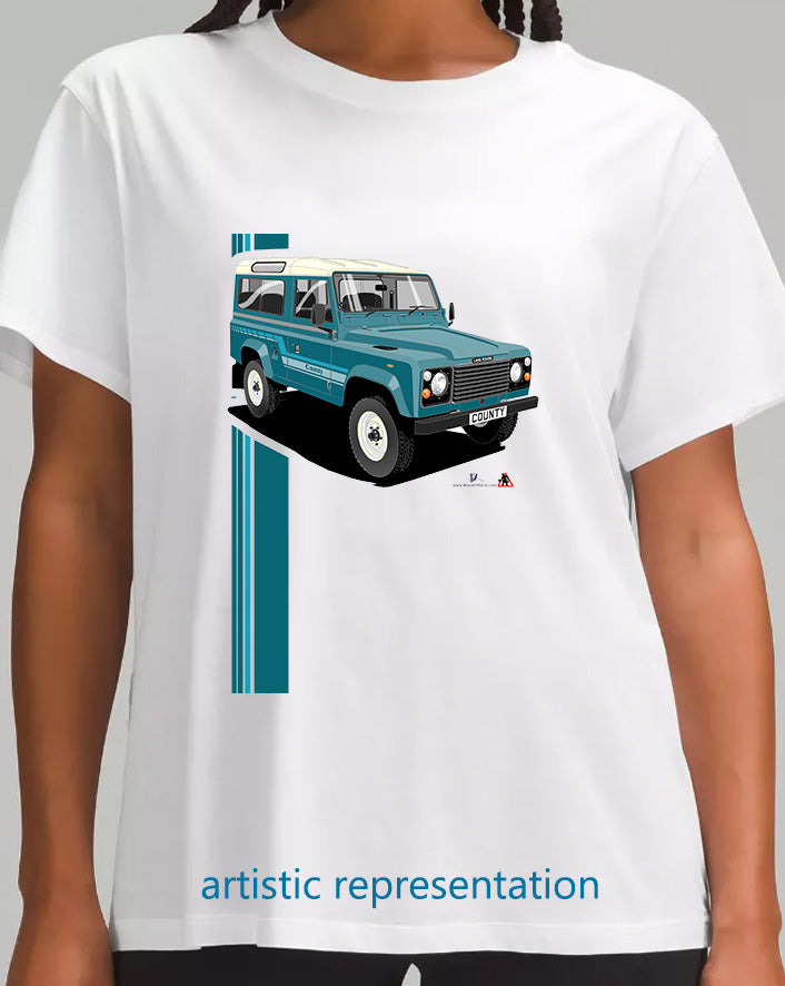 Land Rover County 90 in Blue T Shirt