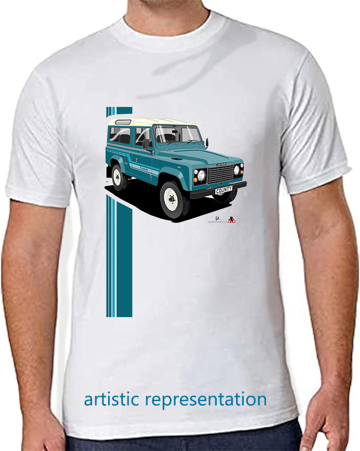 Land Rover County 90 in Blue T Shirt